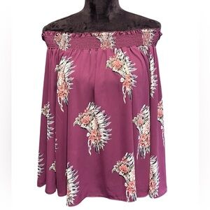 Peach Love California Head Dress Off The Shoulder Blouse